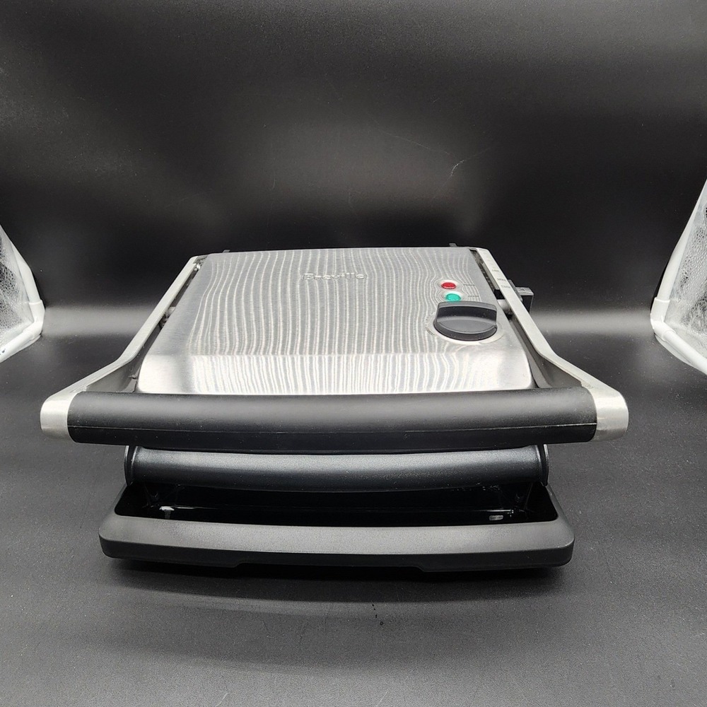 Breville Silver Panini Grill BGR200XL Stainless Steel Sandwich Press Cooker